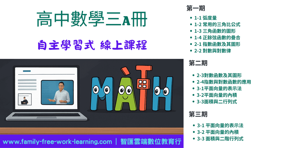 高中數學第三A冊線上課程